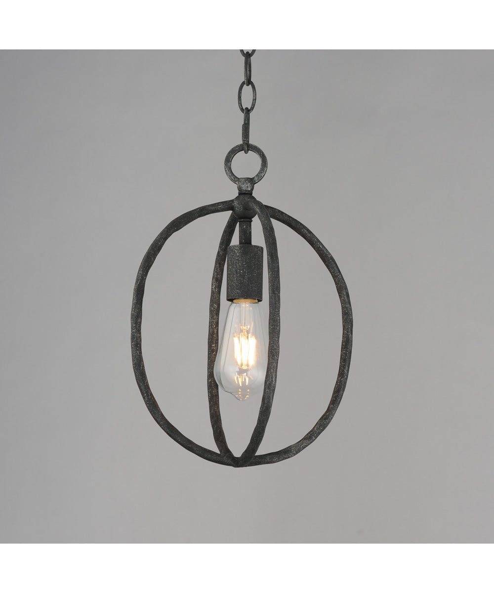 Martel 1-Light Mini Pendant Blacksmith