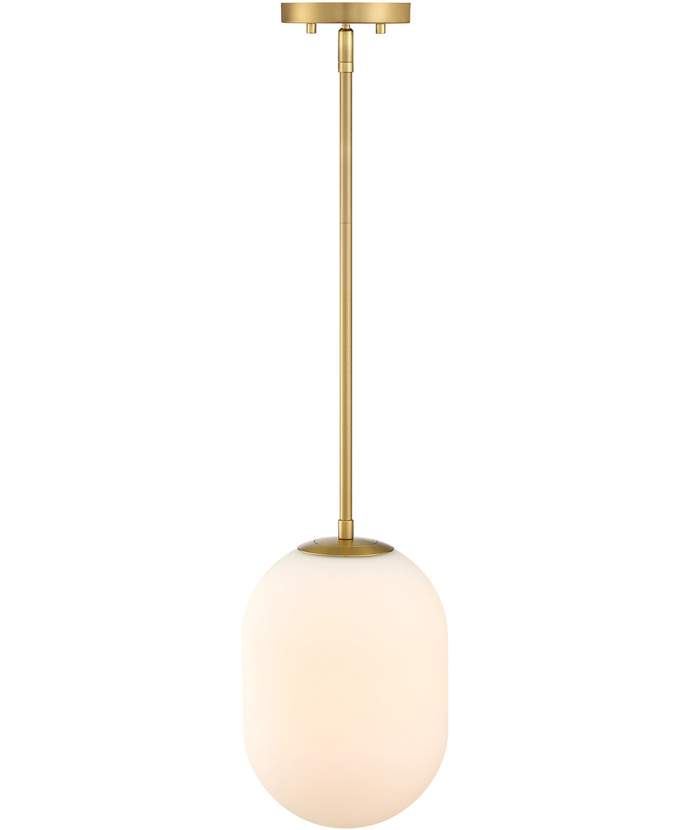 Noor 1 Light Pendant Brushed Gold