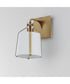 Bandera 1-Light Wall Sconce Natural Aged Brass