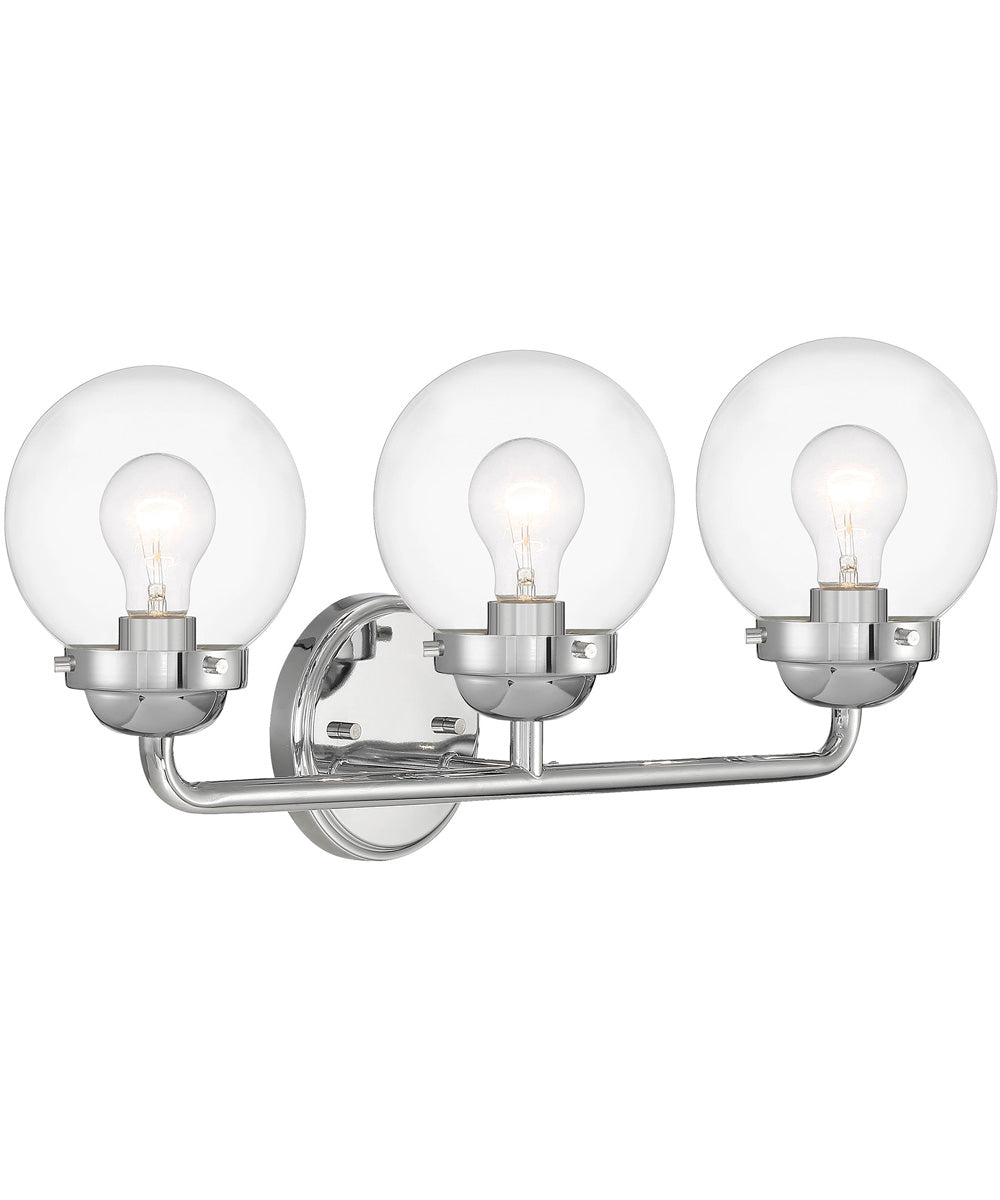 Knoll 3 Light Vanity Chrome