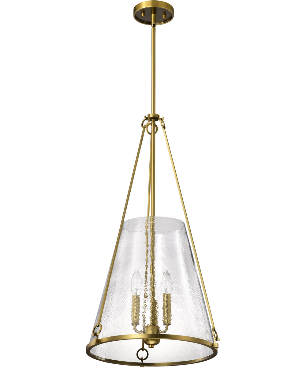 Valentine 3-Light Pendant Vintage Brass