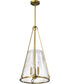Valentine 3-Light Pendant Vintage Brass