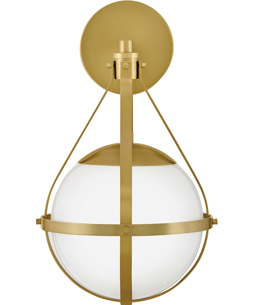 Colby 1-Light Small Single Light Sconce in Lacquered Brass