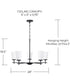 Drake 5-Light Chandelier Matte Black