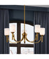 Solara 5-Light Chandelier Natural Brass