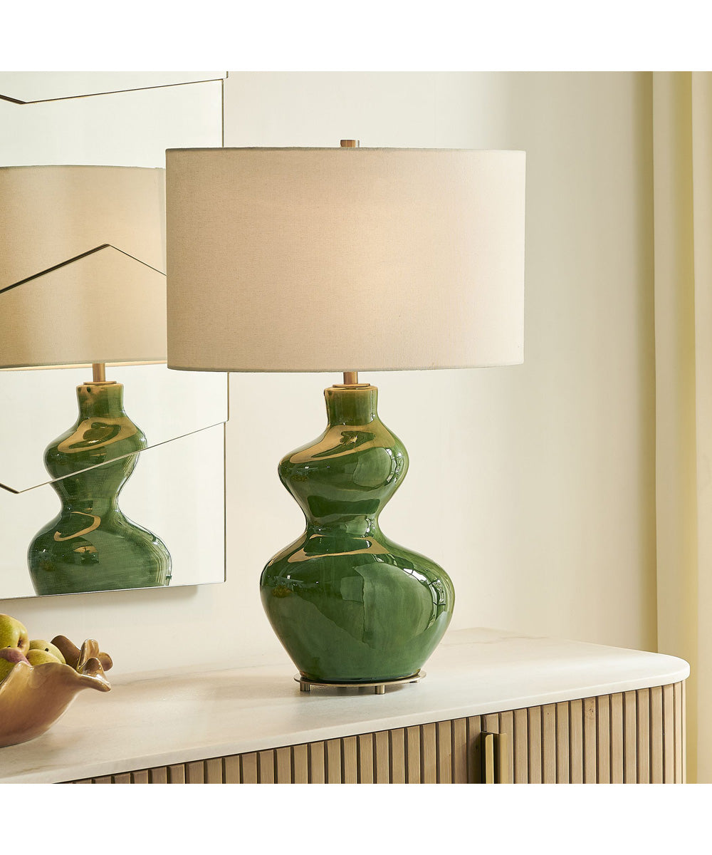 Esall Dark Green Table Lamp
