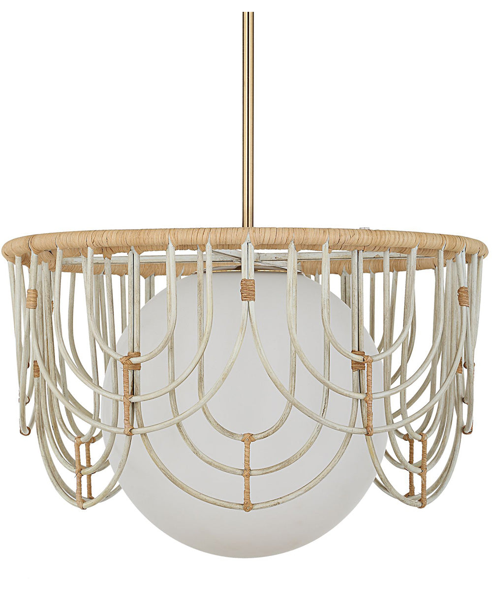 Arches 1 Light Rattan Pendant