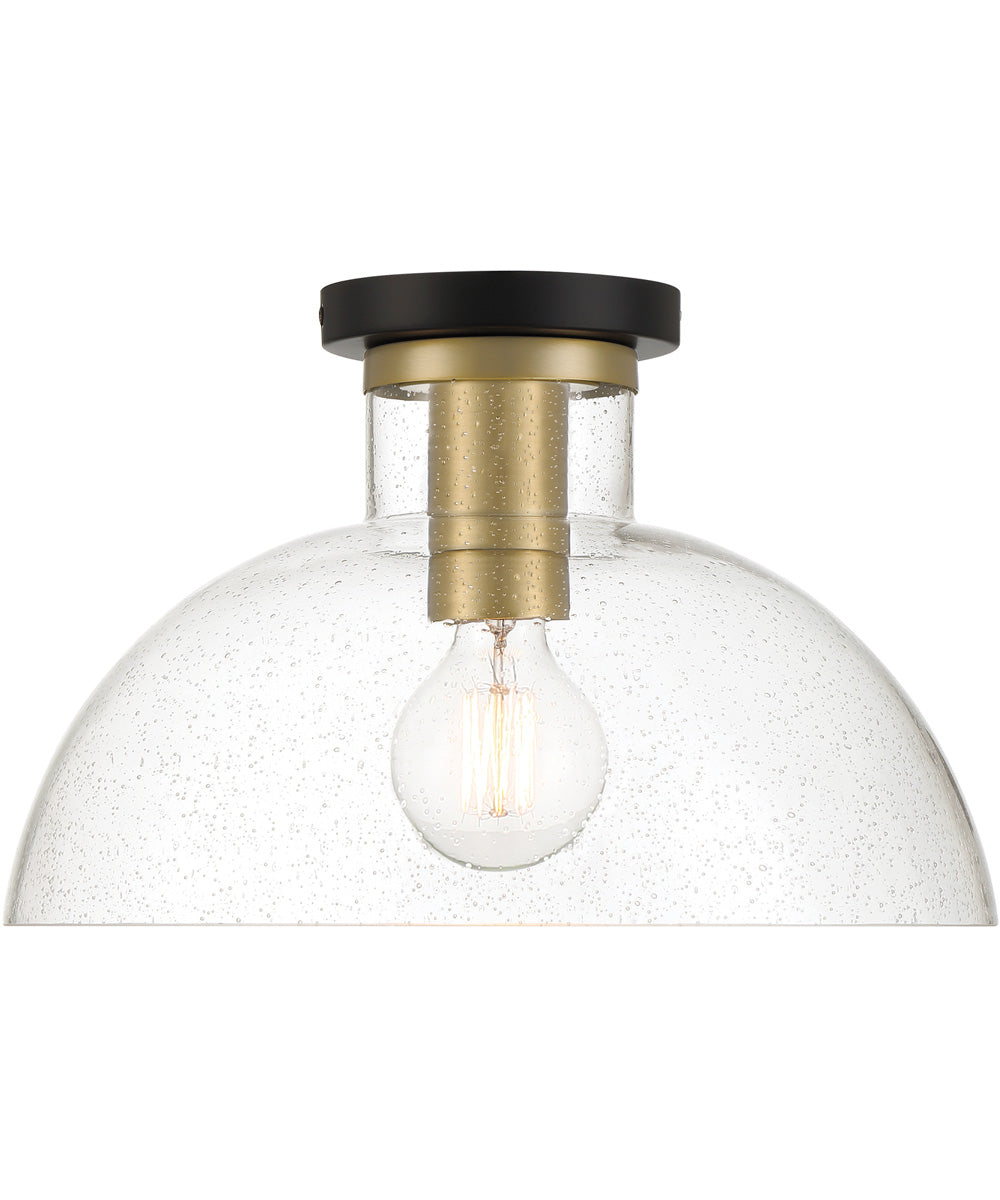 Nova 1 Light Semi Flush  Matte Black