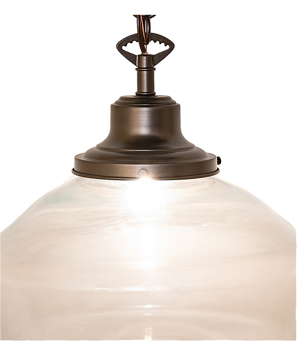 16" Wide Revival Schoolhouse Traditional Globe Pendant