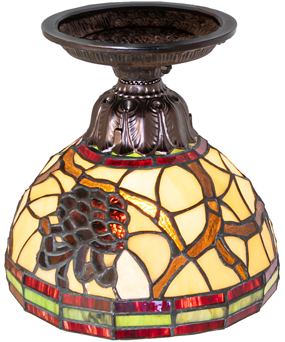 8" Wide Pinecone Flushmount