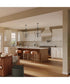Jheni 3-Light Foyer Pendant with Clear Glass Shades Matte Black