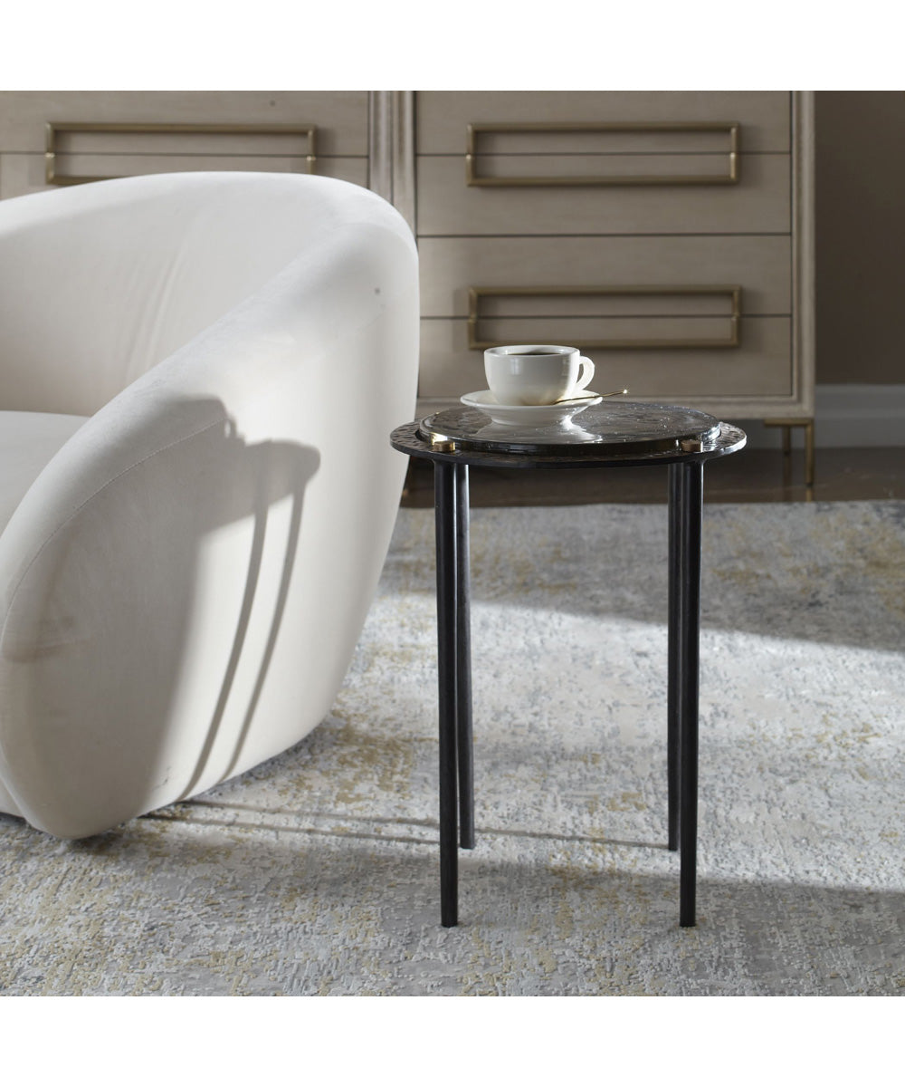 Kennington Round Glass Accent Table