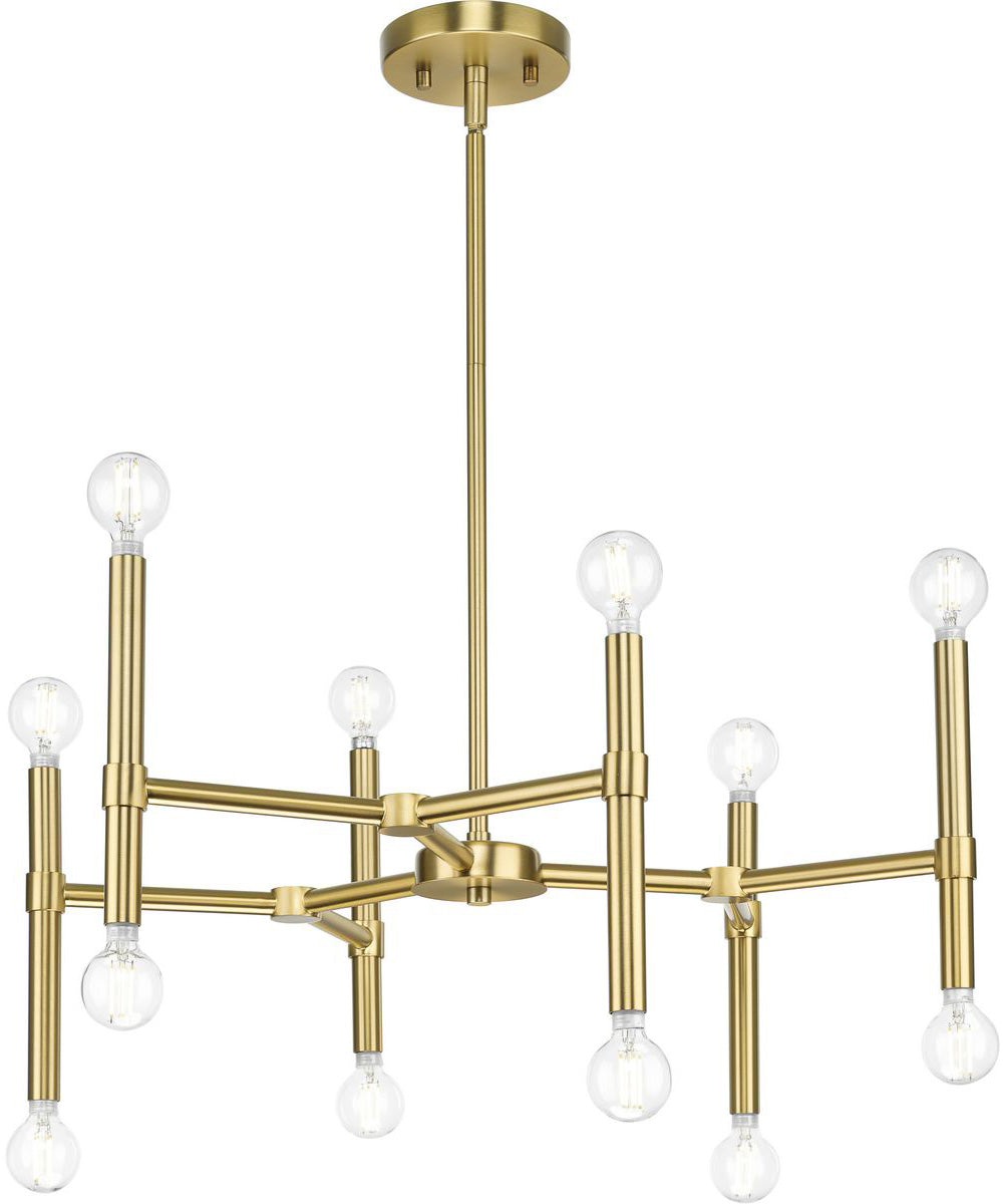 Arya 12-Light Chandelier Brushed Gold