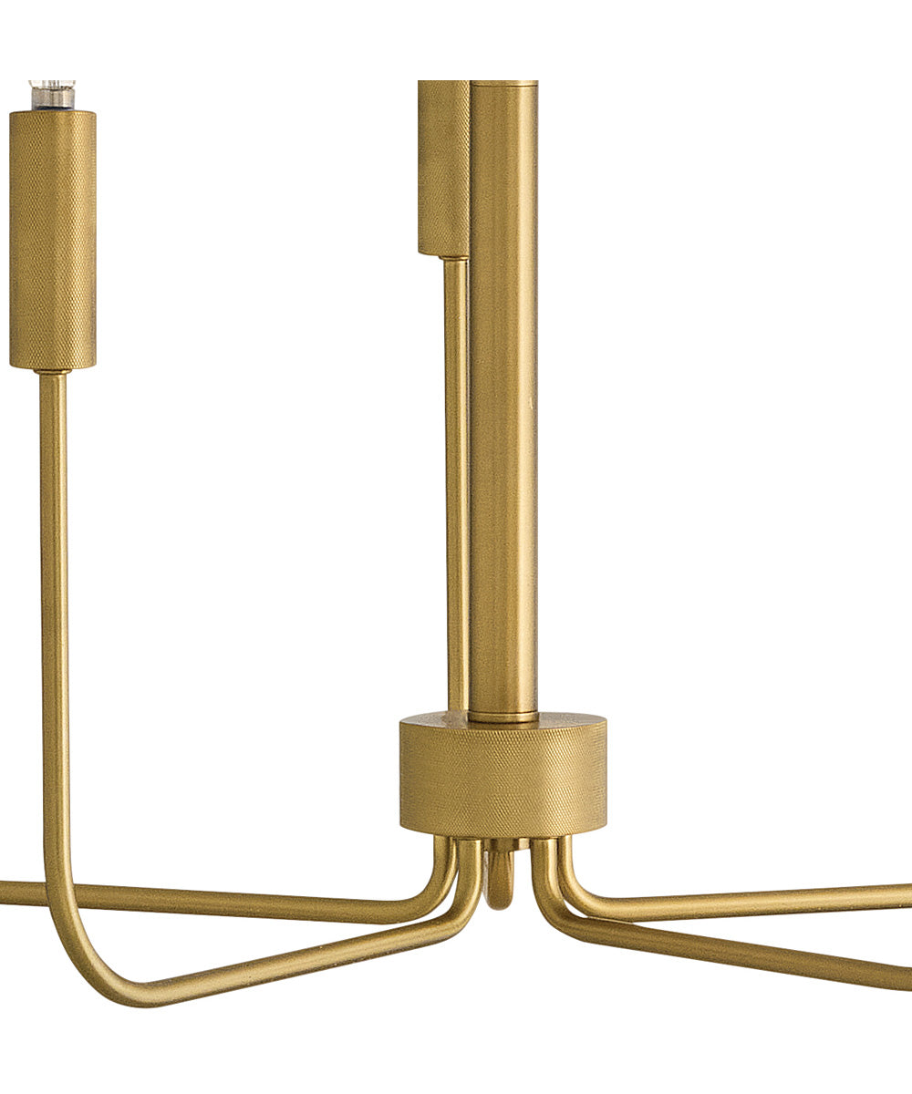 Austen 5-Light Medium Single Tier in Lacquered Brass