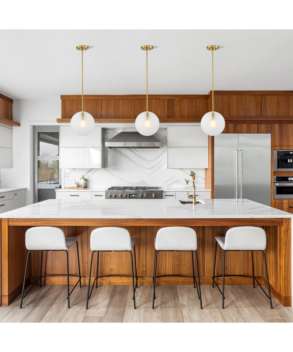 Sky Fall 1 Light Pendant Brushed Gold