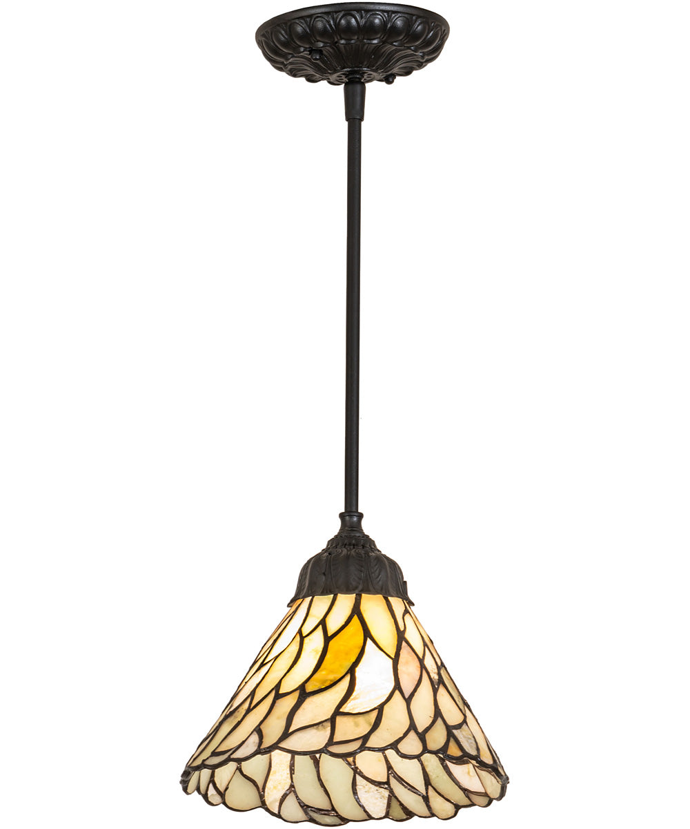 8" Wide Willow Jadestone Mini Pendant Light