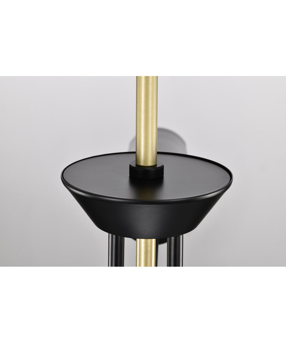 Marc 3-Light Chandelier Matte Black