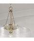 Landon 1-Light Pendant Aged Brass