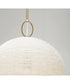 Natalia 1-Light Pendant Aged Brass