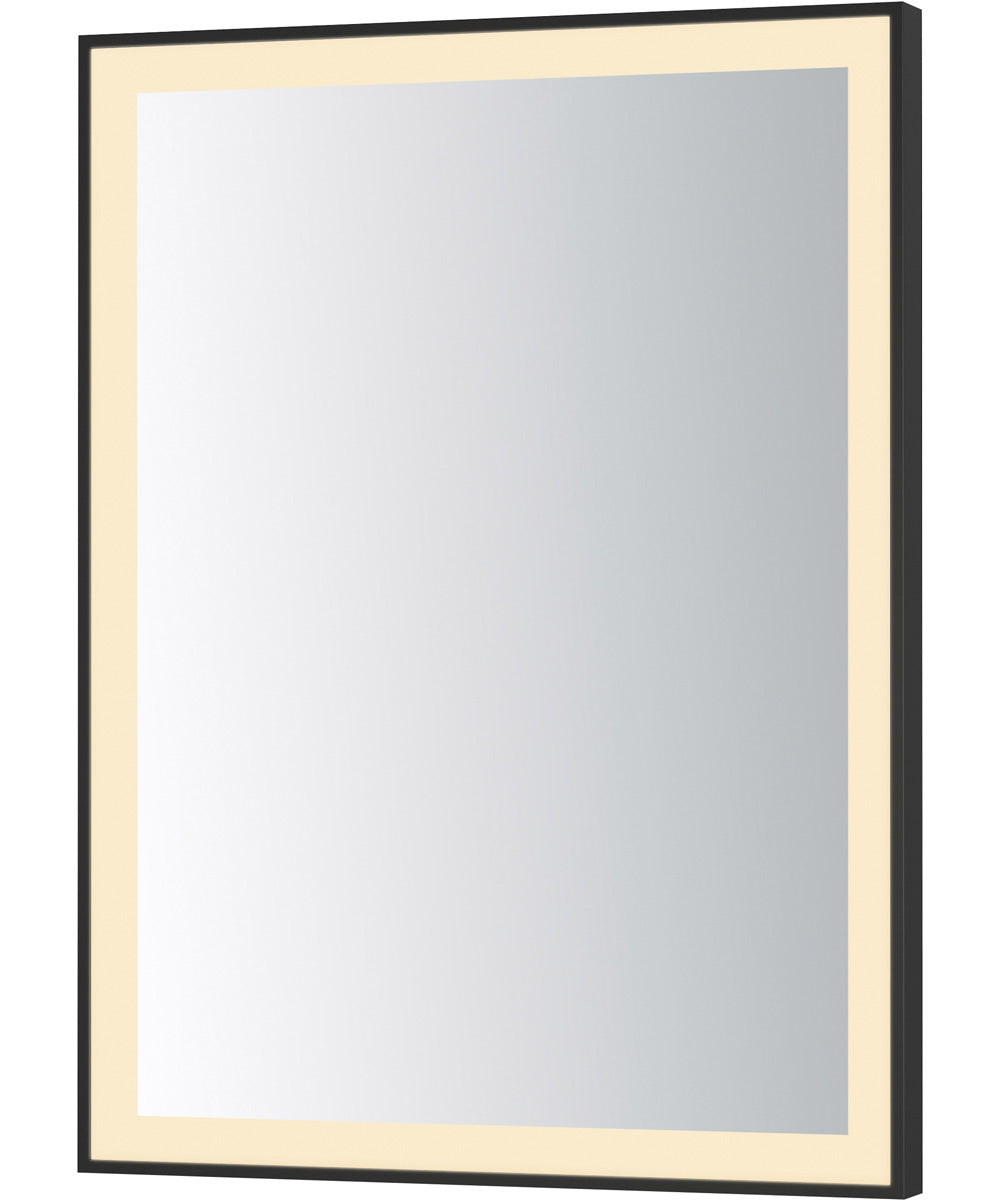 Framed 24x32 LED Mirror - 3CCT Black