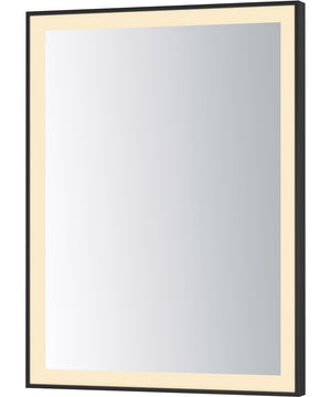 Framed 24x32 LED Mirror - 3CCT Black