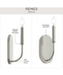 Reines 1-Light Wall Sconce Brushed Nickel