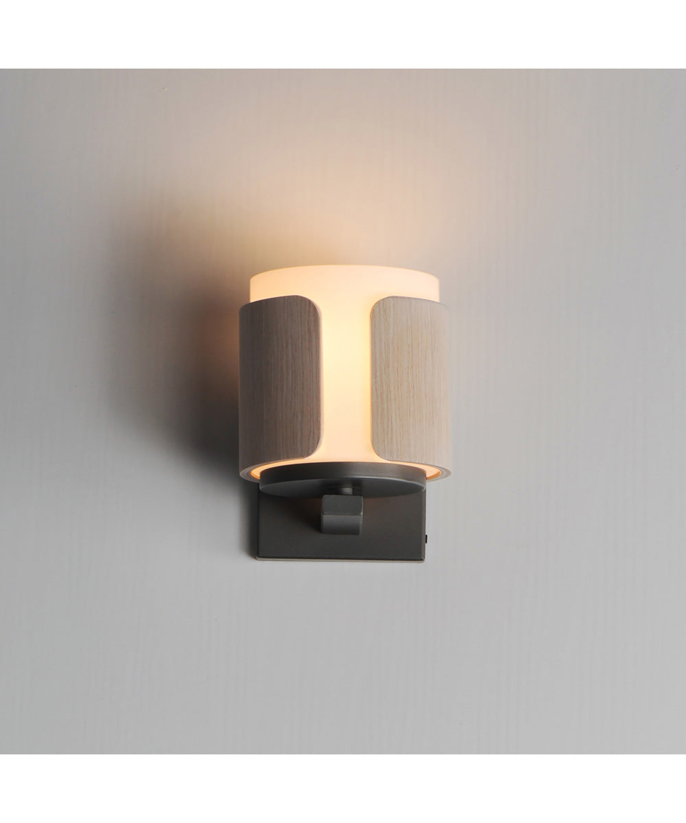 Draughtsman Wall Sconce Natural Wood/Charcoal