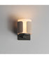 Draughtsman Wall Sconce Natural Wood/Charcoal
