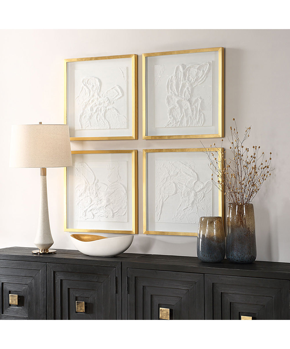 Fourfold Framed Prints Set of 4