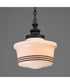 Eureka 1-Light Pendant Black