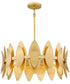 Hayley 6-light Pendant Gold Leaf
