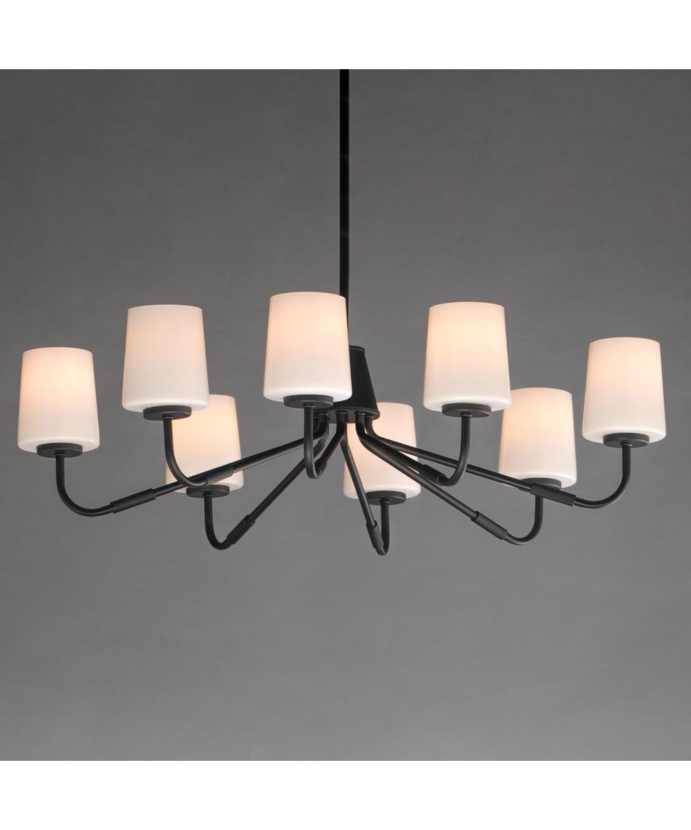 Durham 8-Light Chandelier Black