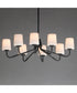Durham 8-Light Chandelier Black