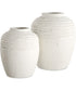 Luna Ridge White Ceramic Vases Set of 2