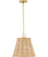Brynn 1-Light Medium Pendant in Lacquered Brass