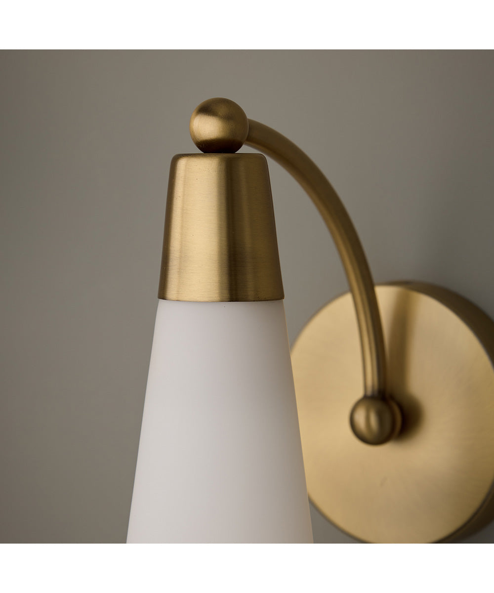 Tess 1-Light Sconce Aged Brass