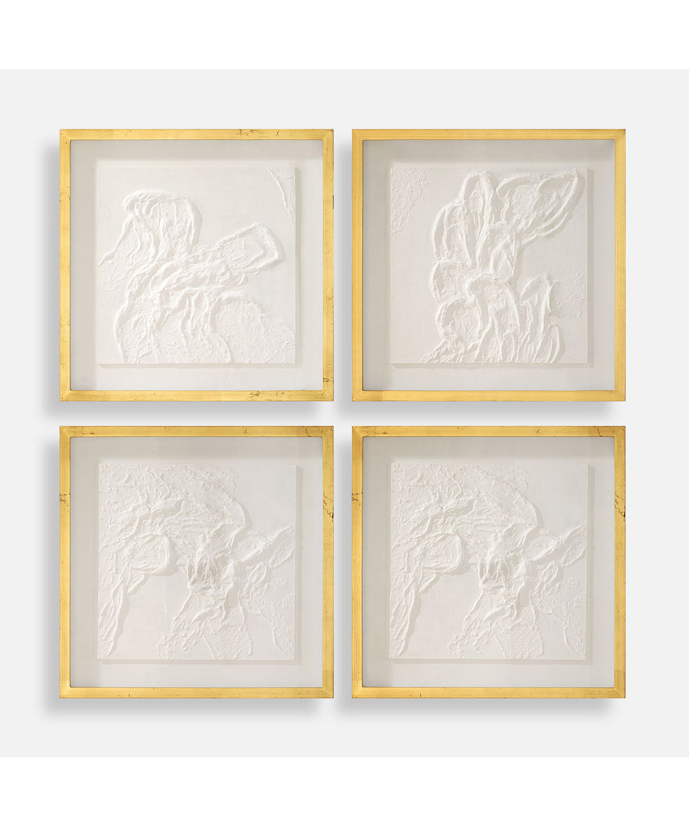 Fourfold Framed Prints Set of 4