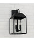 Nelson 3-Light Outdoor Wall-Lantern Black
