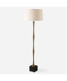 Shino Antique Brass Floor Lamp