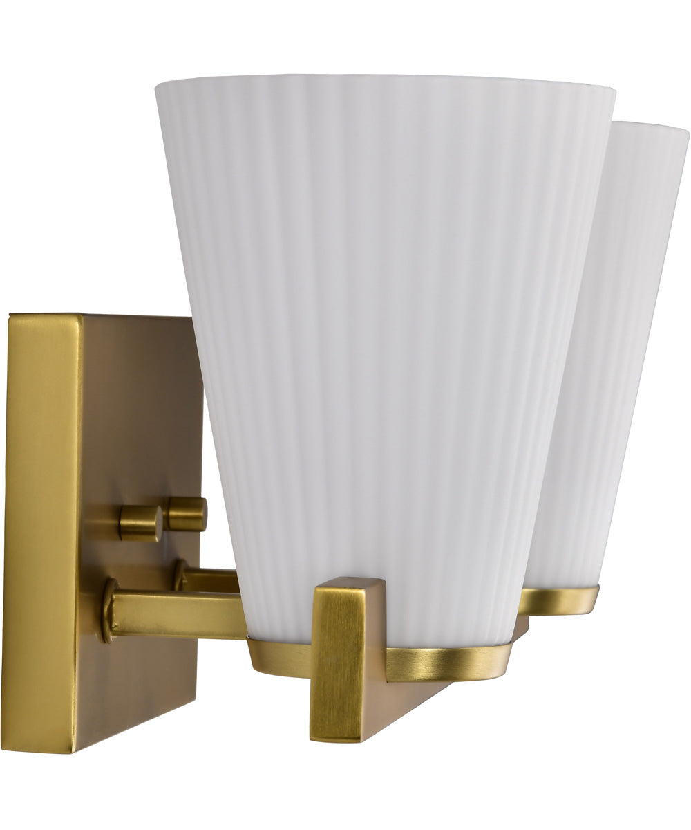 Royale 2-Light Vanity & Wall Burnished Brass