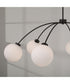 Amos 6-Light Chandelier Black Iron
