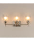 Julip 3-Light Bath Vanity Satin Nickel