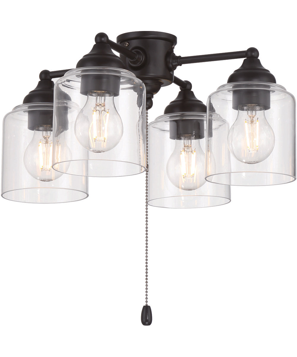 4-Light Accessory Flat Black