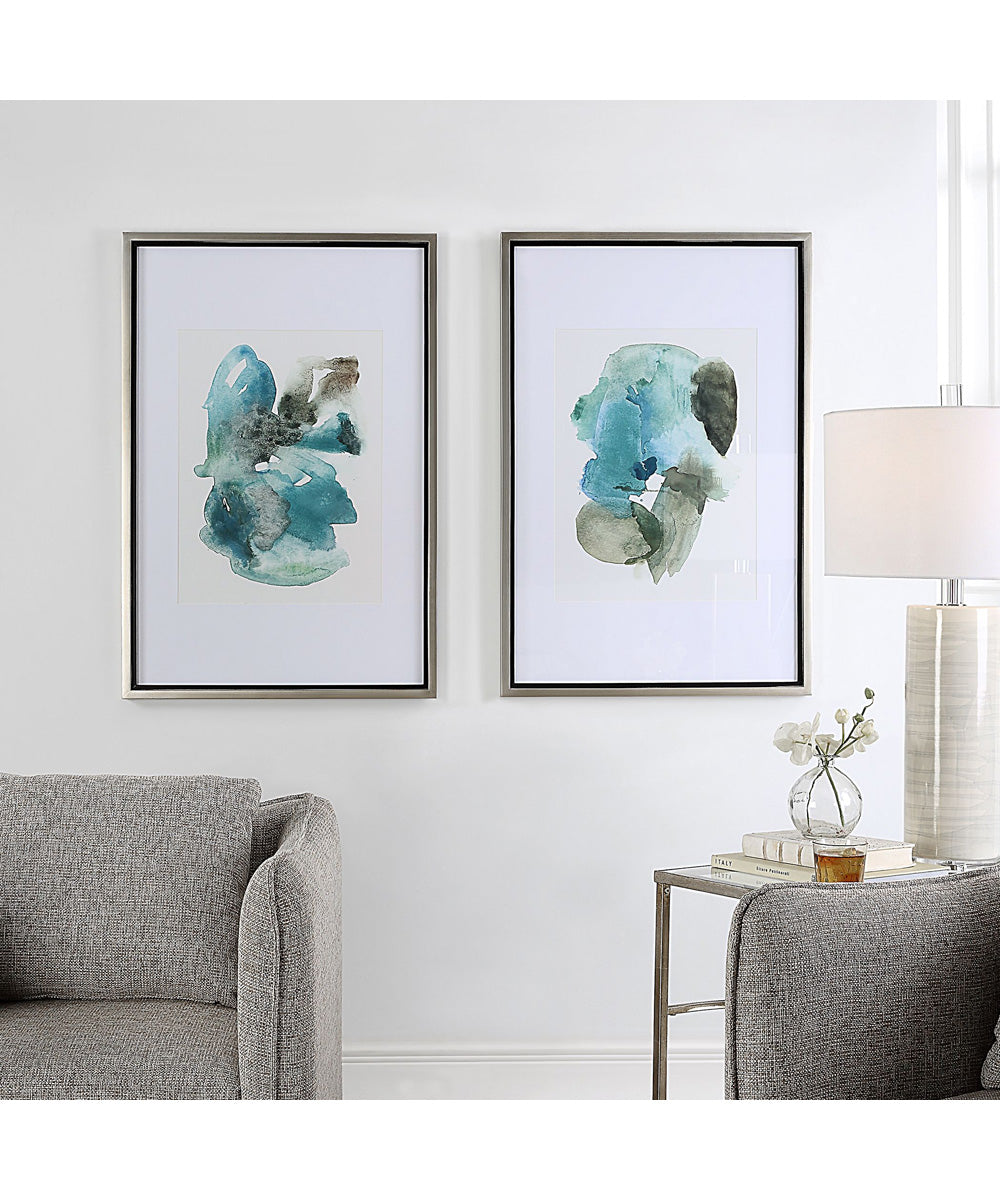 Blueprints Watercolor Prints Set Of 2