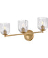 Ava 3-Light Medium Three Light Vanity in Lacquered Brass