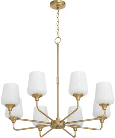 Raymond Chandelier Aged Brass
