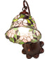 8" Wide Begonia Wall Sconce
