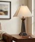 29"H 3-Way Table Lamp Antique Copper