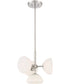 Zio 4 Light Chandelier Convertible Polished Nickel