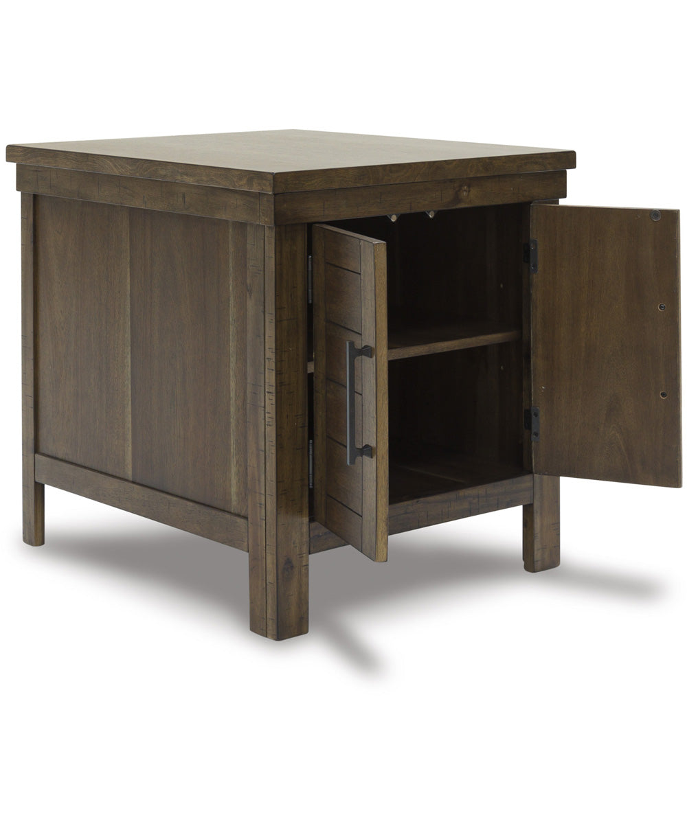 Moriville Rectangular End Table Grayish Brown